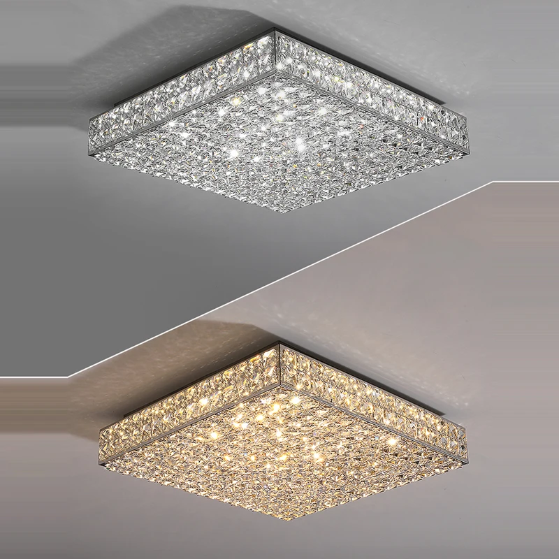 

Square LED Dimmable Crystal Rubik's Cube Lamparas De Techo LED Ceiling Lights.Ceiling Light.Ceiling Lamp For Living Room