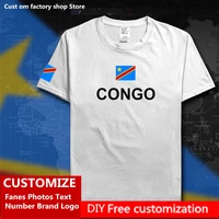 dr congo cotton t shirt custom jersey fans name number brand logo loose casual t shirt cod drc droc congo kinsha congolese