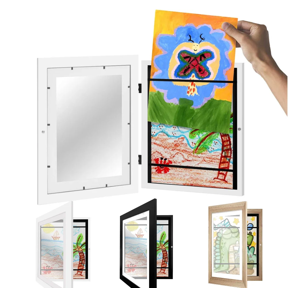 Детская Рамка для картин легко изменить картину открытая спереди деревянная