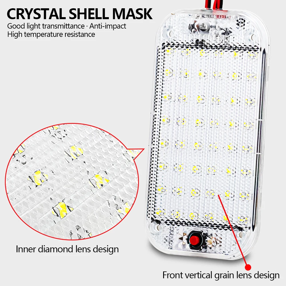 Световая панель для салона автомобиля 48 Светодиодный одов лампа чтения