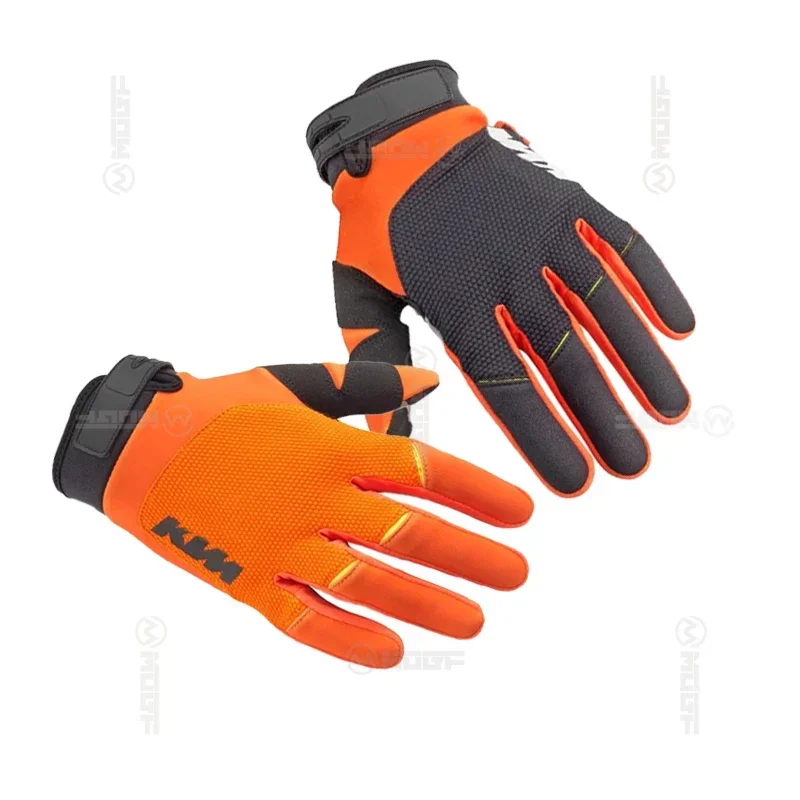 Мотоциклетные Перчатки для сенсорных экранов оранжевые/черные мотоциклетные