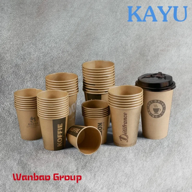 Custom logo eco friendly takeaway insulated disposable to go 12oz  16oz 22oz hot coffee paper cups with lids