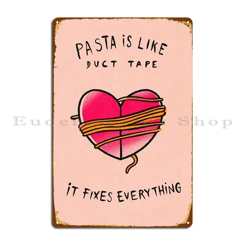 

Клейкая лента паста металлический знак бар клуб кухня Настроить Классический жестяной знак постер