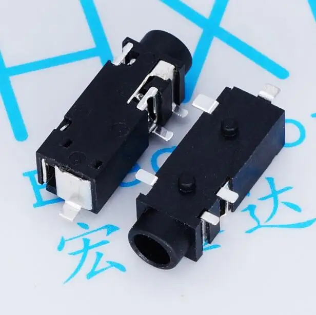 20 шт./лот 3 5 мм Женский аудиоразъем 5-контактный разъем для наушников |