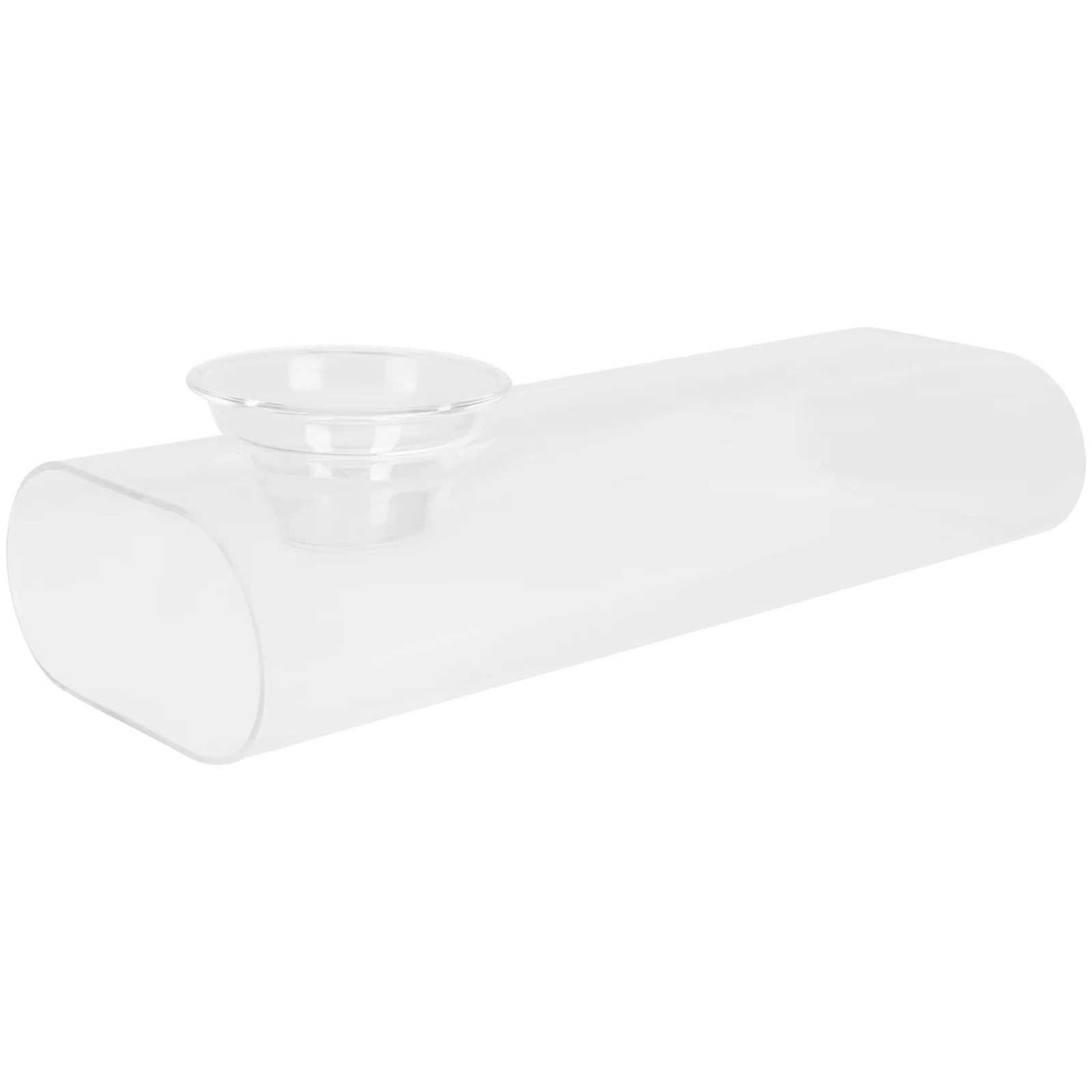 

1 Set Glass Salad Bowl Household Serving Bowl with Dry Ice Container for Bar