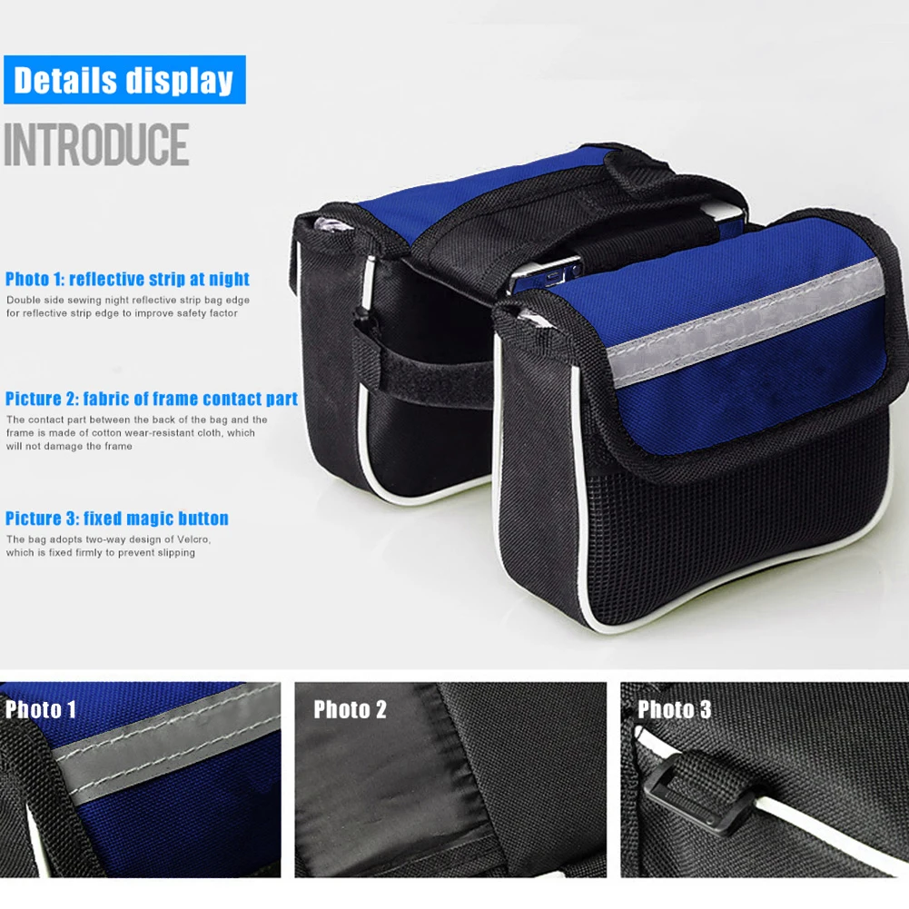 Велосипедные Сумки на переднюю трубу рюкзак водонепроницаемое седло для горных