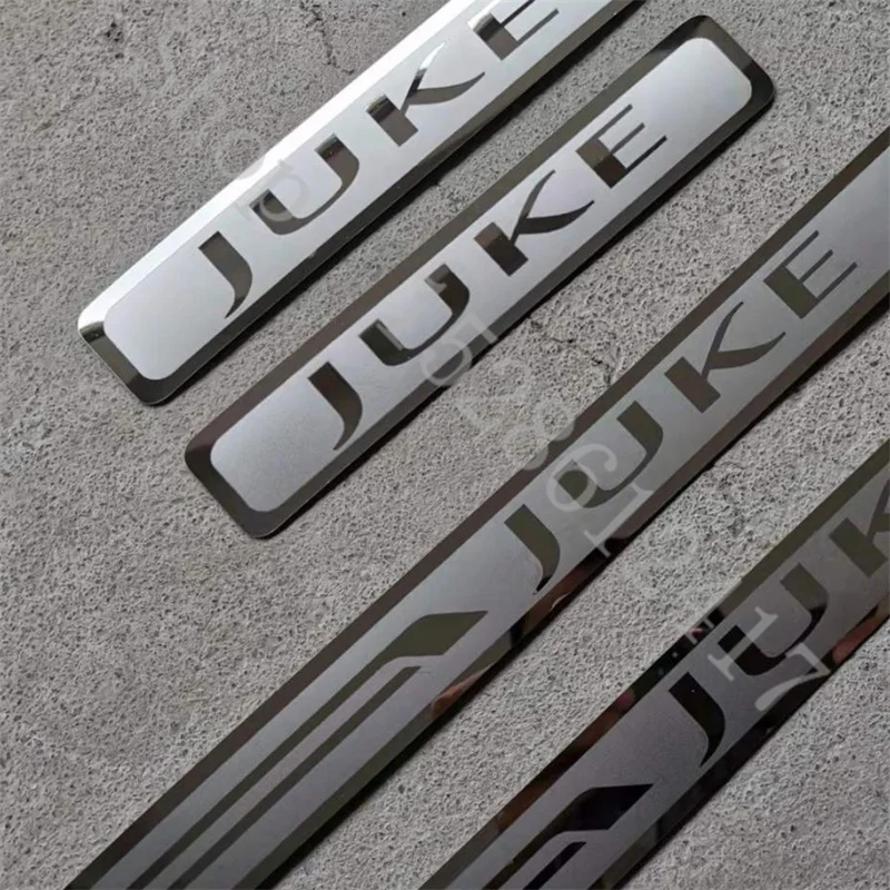 

For Nissan Juke F15 F16 2010-2024 stainless Door Sill scuff plate protector guard Auto Stickers Threshold Car Accessories