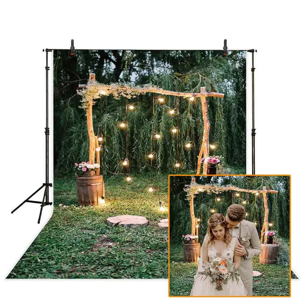 

2022New Grassland Flower Photography Backdrop Photo Studio Props Photo Background For Wedding Party For Camera Photo Backdrops C