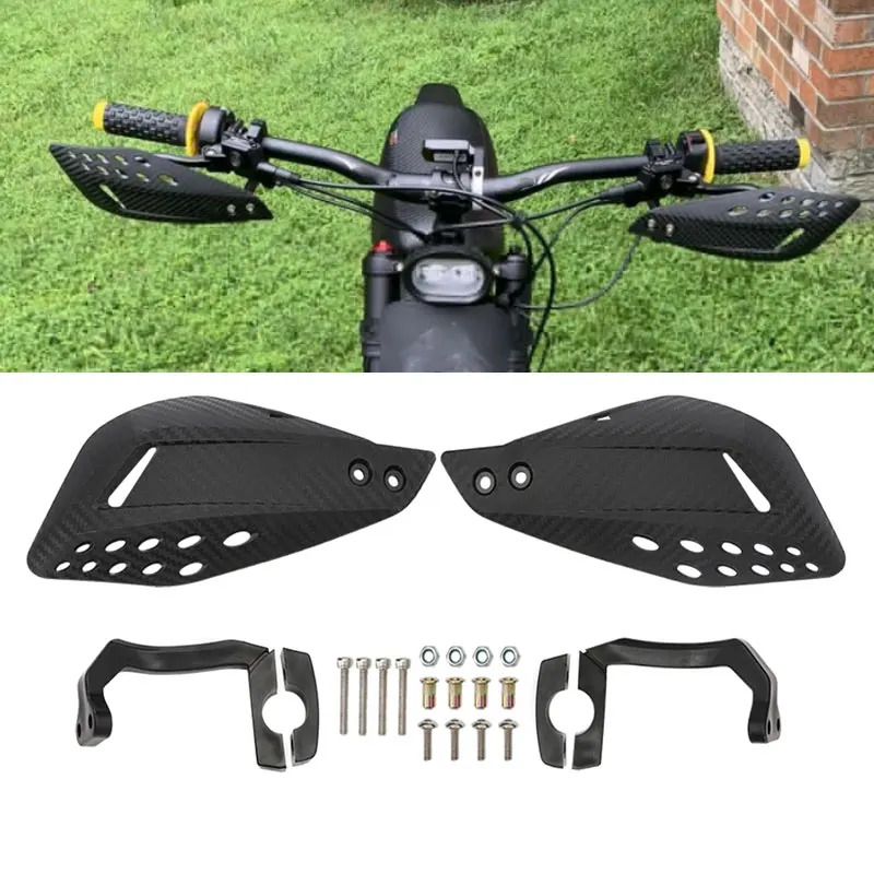 Carbon Black ABS Hand Guards Protector for SurRon X Segway X260 Light Bee Off-Road Motorcycle Handguard