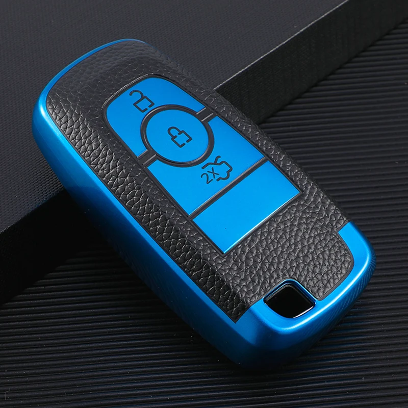 

Чехол для автомобильных ключей, для Ford Fusion, Мустанг, Explorer, F150, F250, F350, 2017, 2018, EcoSport Edge, S-MAX, Ranger, Линкольн, Мондео