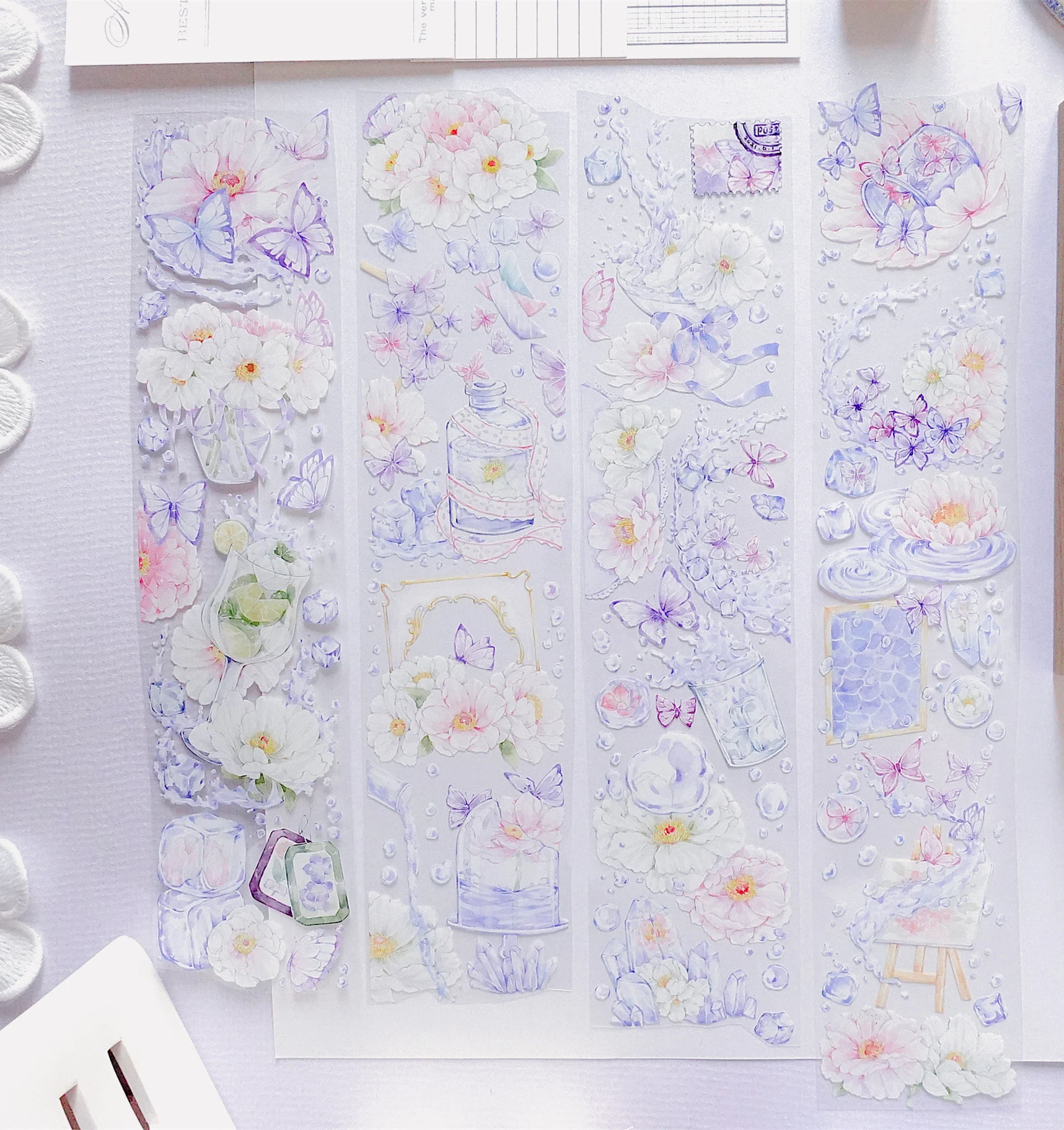 

Летняя искусственная лента с 1 петлей и Цветочным Рисунком бабочки