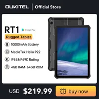 Oukitel 4G Net RT1 Rugged Tablet Phone 4GB+64GB 10000mAh 10.1" FHD Octa Core Android Tablet Phone Camera 16MP +16MP Tablet