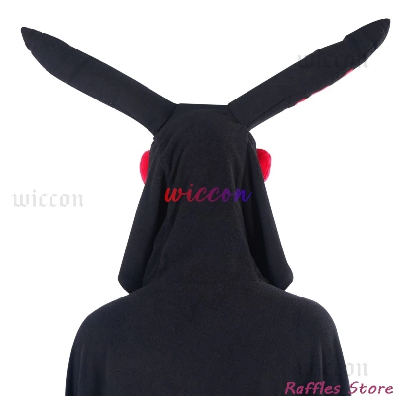 Черный плащ-мотылек карнавальный костюм плащ с капюшоном аниме черная ужасная