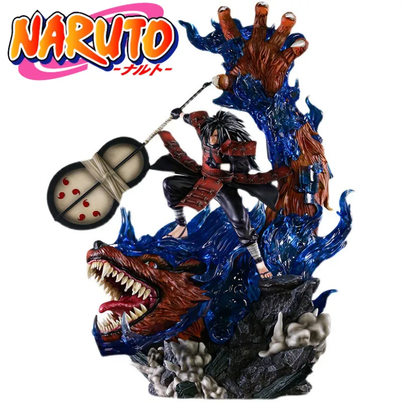 

45cm Anime Naruto Uchiha Madara Model Dolls Figure Gk Kyuubi Susanoo Shippuuden Action Figurine Pvc Collection Statue Toys Gifts