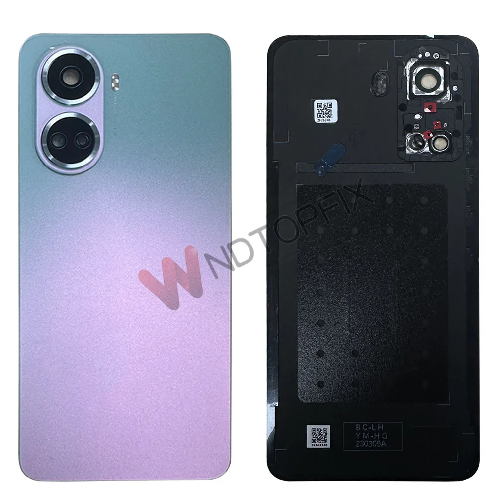 Для Huawei Nova 10 SE BNE-LX1 BNE-LX3 задняя крышка батарейного отсека с объективом камеры для