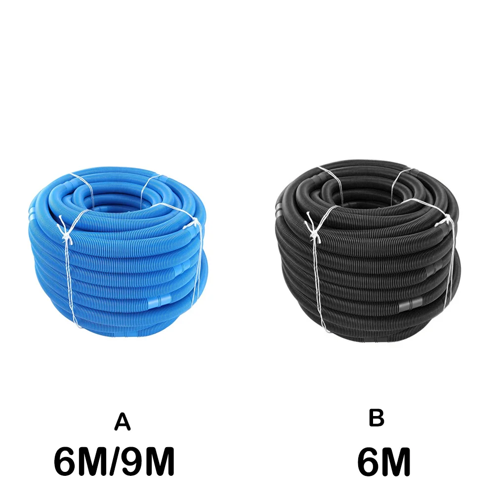 

Garden Laundry Portable Flexible Reusable 32mm Diameter Hose Swimming Pool Wash Machine Water Pump Tube Pipe Blue