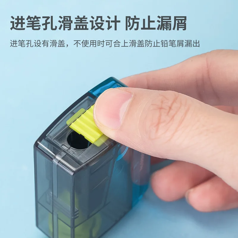 Sharpener With Receptacle Adjustable Pencil Thickness Sharpener