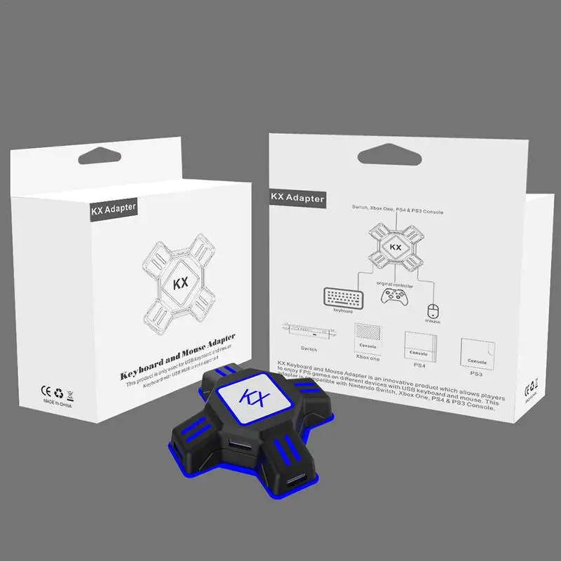 Конвертер KX для клавиатуры и мыши PS4 PS3 Xbox One Switch USB-адаптер адаптер игрового