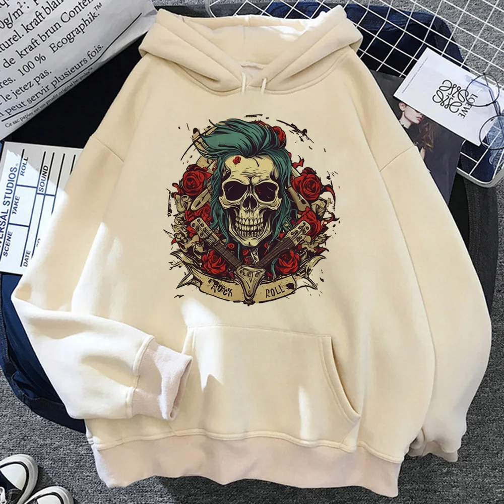 Худи Guns n Roses зимняя молодежная одежда в стиле аниме Женский пуловер спортивные