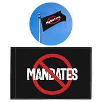 mandate freedom flag 12x18 double sided flag waterproof polyester material without flagpole for cars trucks external decoration
