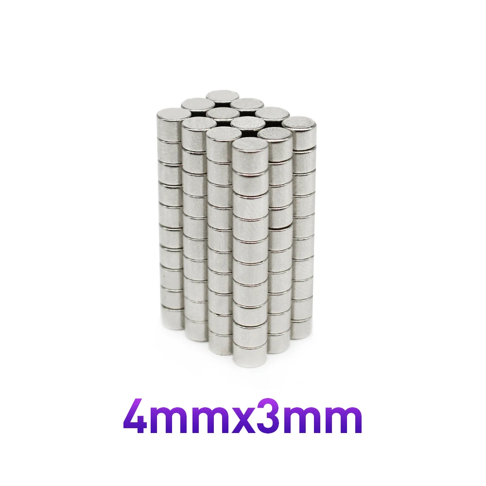 50/100/200/500/1000/1500 шт. 4x3 мини круглые мощные магниты сильный 4 мм x 3 Постоянный