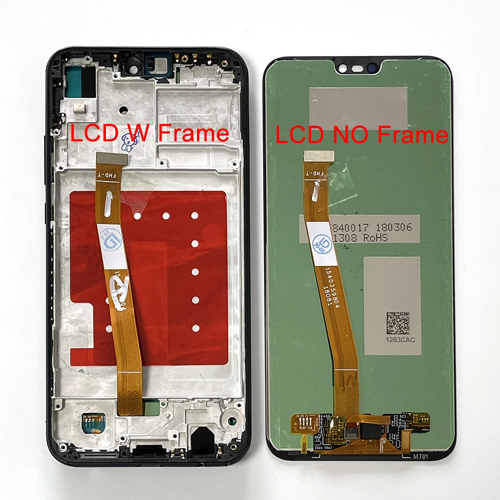 

Оригинальный ЖК-экран M & Sen для Huawei P20 Lite/Nova 3E + дигитайзер сенсорной панели с рамкой + гибкий кабель датчика приближения
