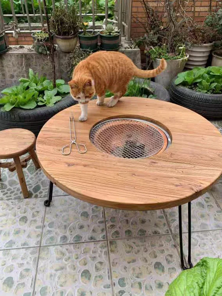 Уличный складной зимний ретро-паяльник китайский балкон старый глаз маленький