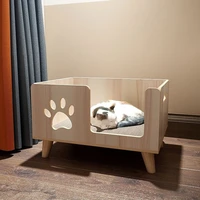 dog sofa bed four seasons solid wood cats bed pets kennel rabbit dog kitten deeping sleep mat pets house