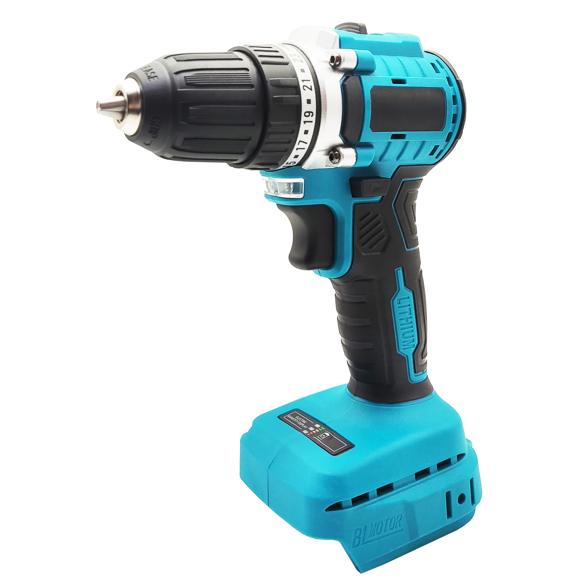 

10mm Cordless Brushless Drill Electric Hand Drill Screwdriver 2 Speed 23 Torque Setting fit Makita 18v Battery (No Battery)