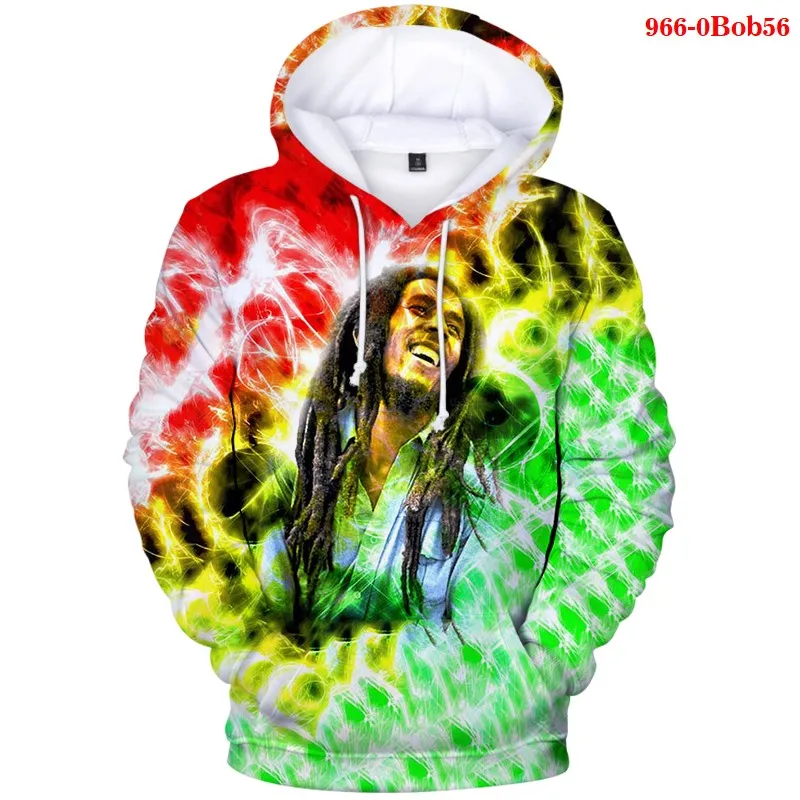 

Vintage Men Women Hoodie Sweatshirts Hip Hop Bob Marley Streetwear Sweatshirt Hooded Pullovers Harajuku Fashion Coat Hoodies