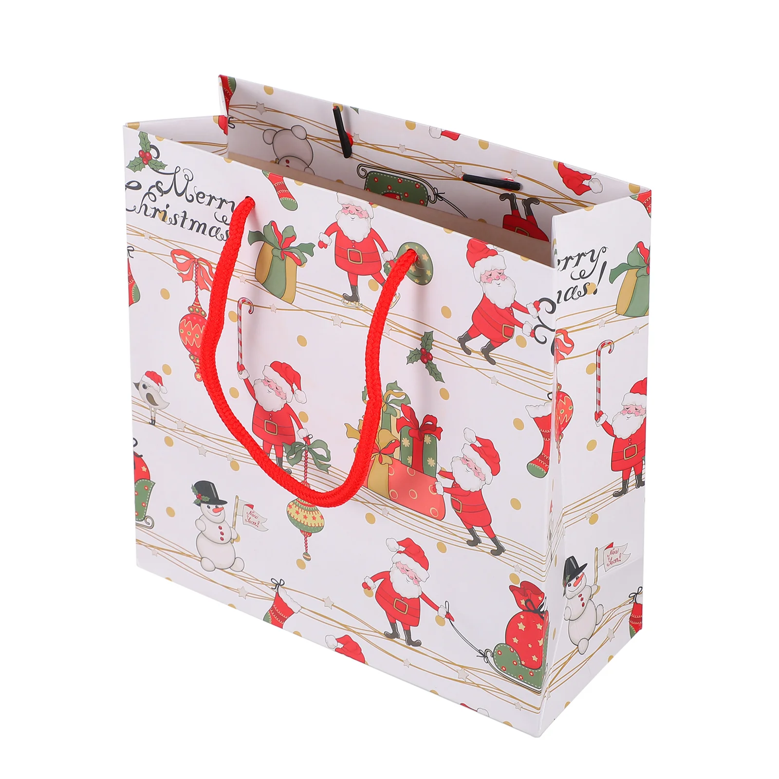 

Gift Christmas Holidaywinter Paperwrapping Cartoon Storage Grocery Pouch Decorative Favor Present Cake