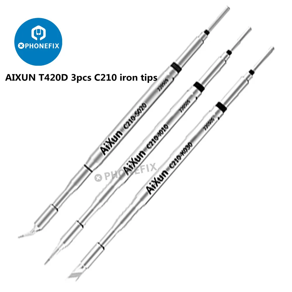Фото AIXUN T420D аксессуары для паяльной станции, сменные инструменты T245 T210 T115, сварочная ручка, жало для паяльника, кронштейн, сиденье для сна №2