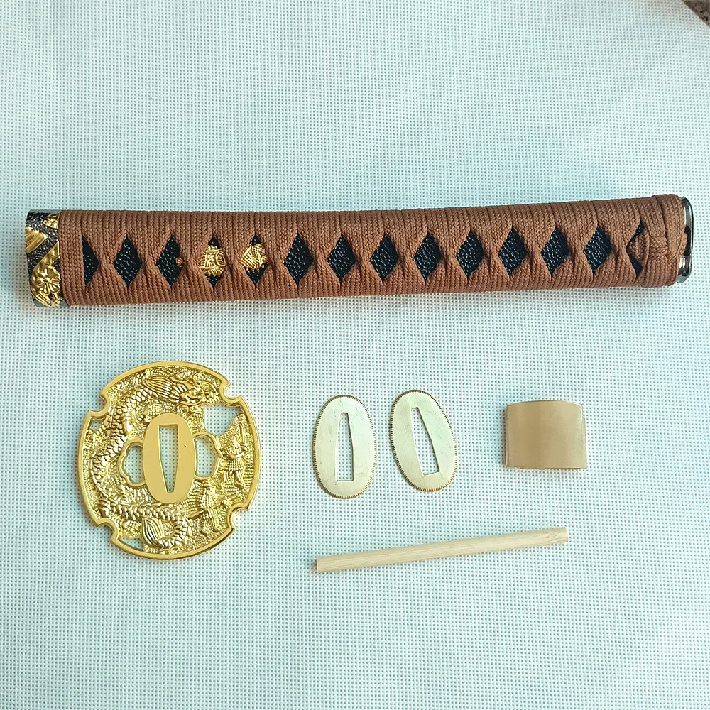 26 см ручка из сплава защита для рук дракон Tsuba Menuki Fuchi Kashira японского самурая