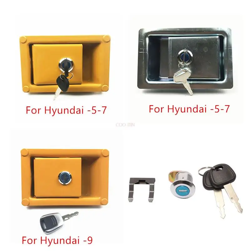 

For R150 210 215 225 305 -5-7-9 Excavator Parts Side Door Lock Side Door Lock Side Cover Lock Hydraulic Pump Door Lock