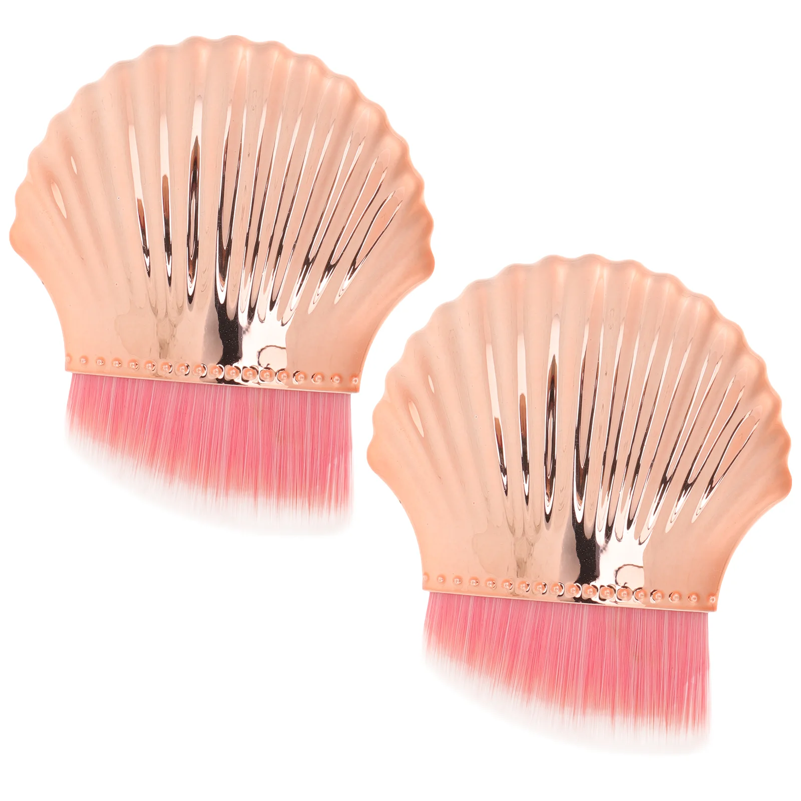 

2 Pcs Foundation Applicator Makeup Brush Supplies Powder Brushes Nail Cleaning Travel