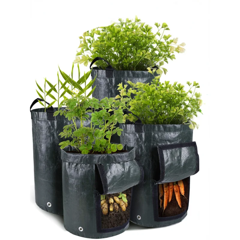 

Potato Cultivation Planting Woven Fabric Bags Garden Pots Planters Vegetable Planting Bags Grow Bag Farm Home Garden Tool