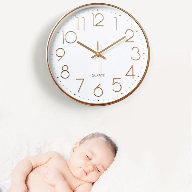 

10/12/14inch Nordic Creative Living Room Wall Clock Modern Minimalist Decoration Beauty Wall Clock Dinning Restaurant Cafe Decor