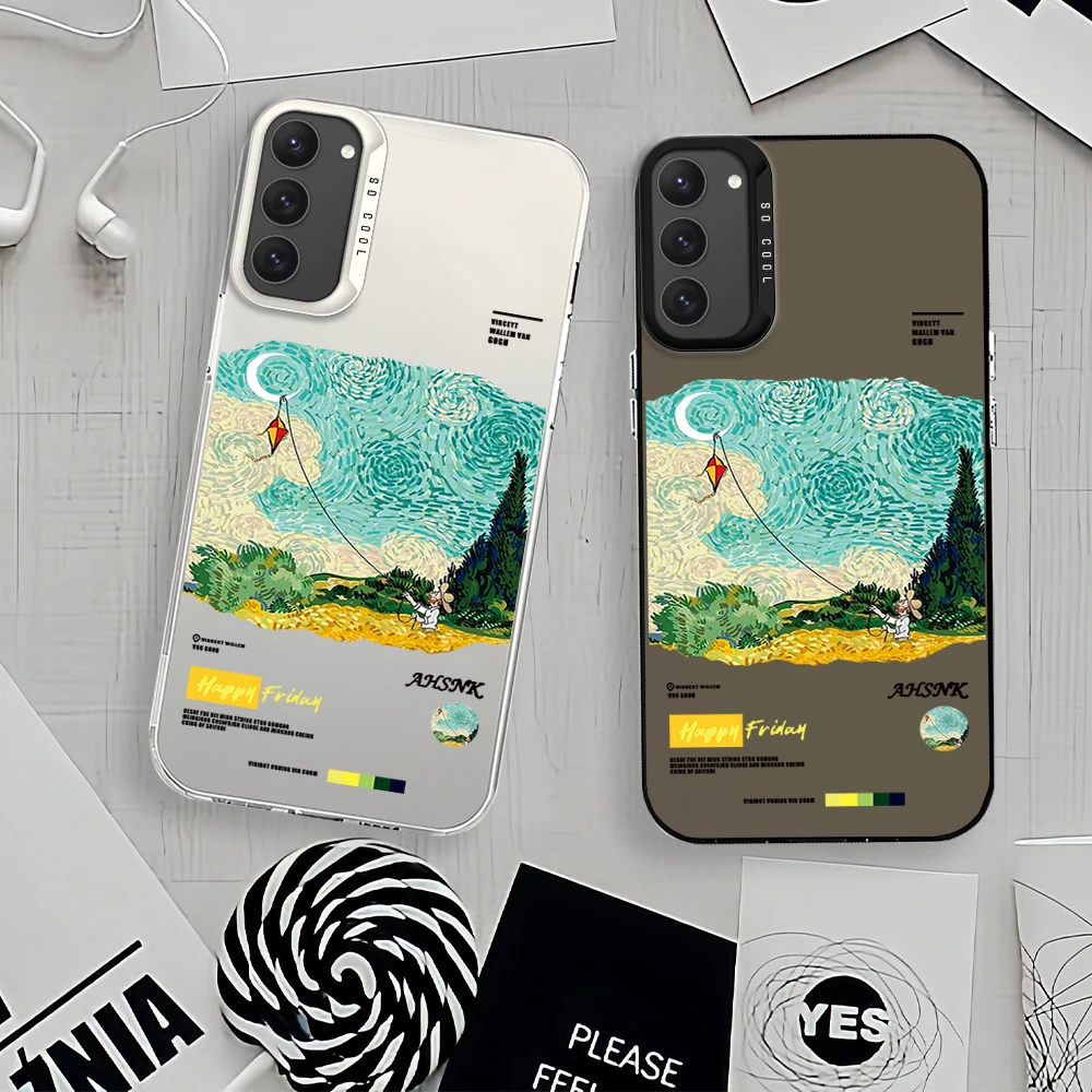 Чехол для телефона в стиле ретро V-Vans G-Goghs с художественной росписью Samsung Galaxy S24 S23