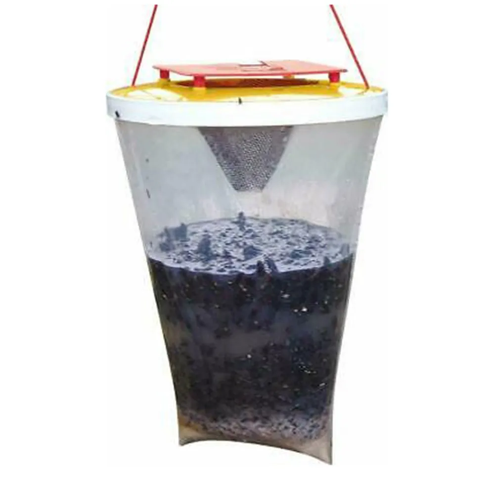 Fly Bag Trap Insect Killer Bug Wasp Flies Pest Control Insects Trapper Outdoor Hanging Flytrap Cage Net Trap For Home Yard