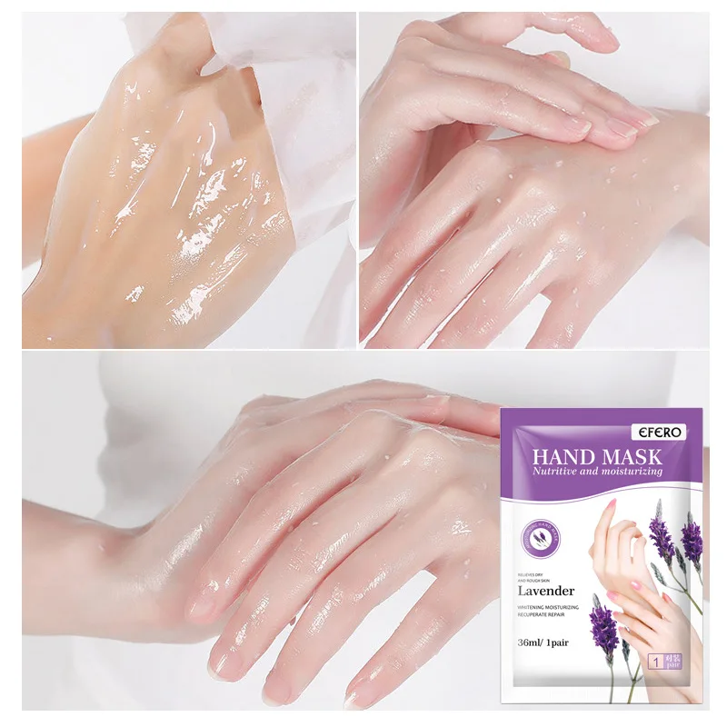 

2packs Hand Mask Moisturizing Gloves Whitening Hand Spa Skin Care Anti-Wrinkle Nourish Paraffin Wax Exfoliating Hand Masks