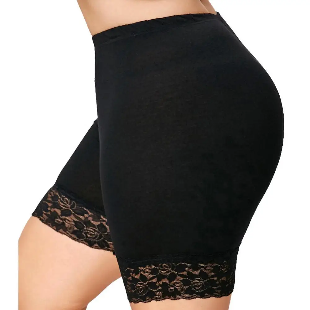Women Fashion Sexy Lace Yoga Safety Shorts Mid Waist Underwear Sports Panties