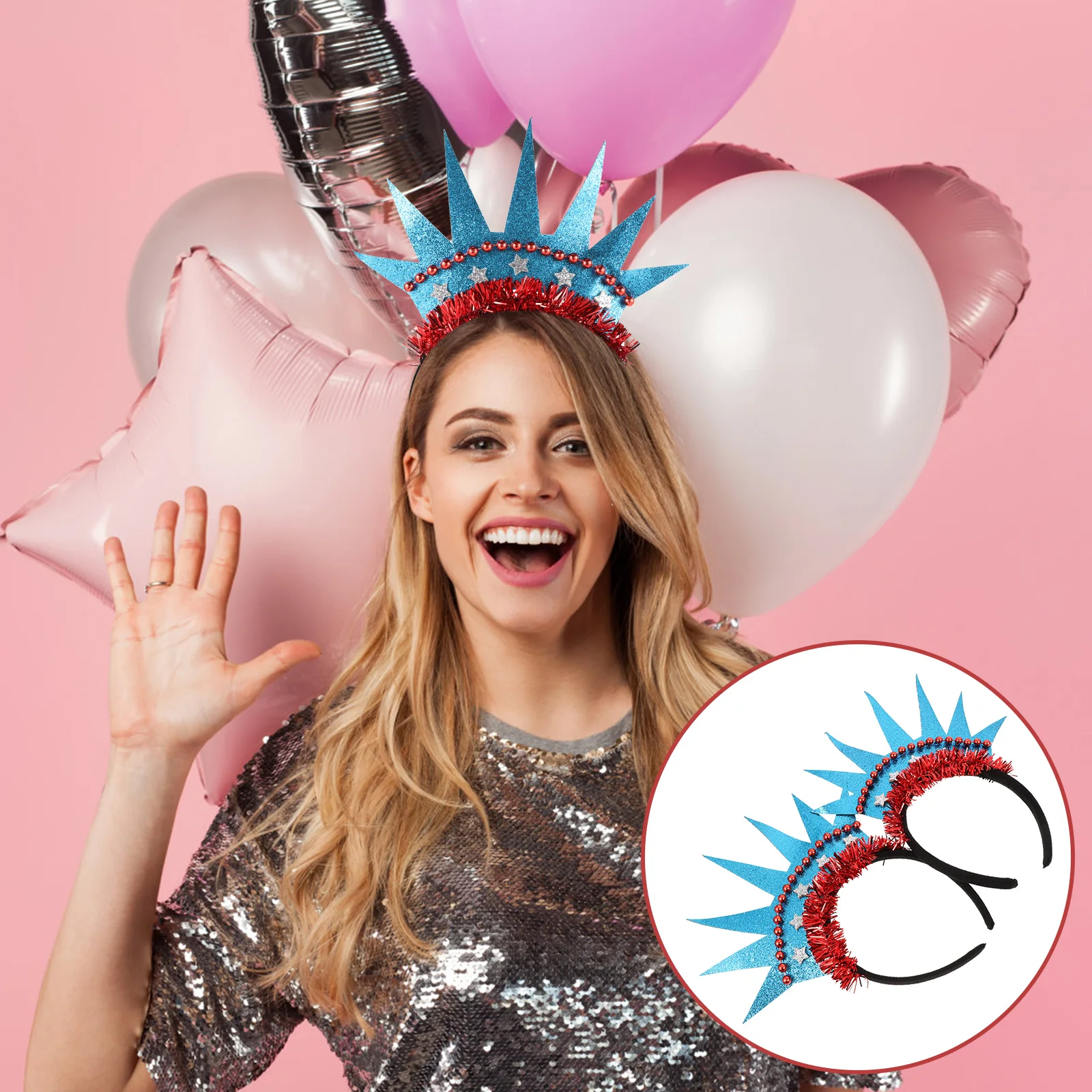 

Party Hair Hoop Headwear Headdress Independence Day Performance Remembrance Gifts