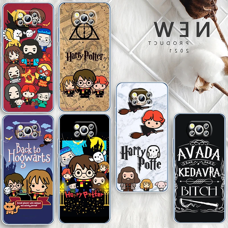 

Ring Potters Wand Harries Art Phone Case For Xiaomi Mi Poco X4 X3 NFC F4 F3 GT M5 M5s M4 M3 Pro C40 C3 5G Transparent Cover