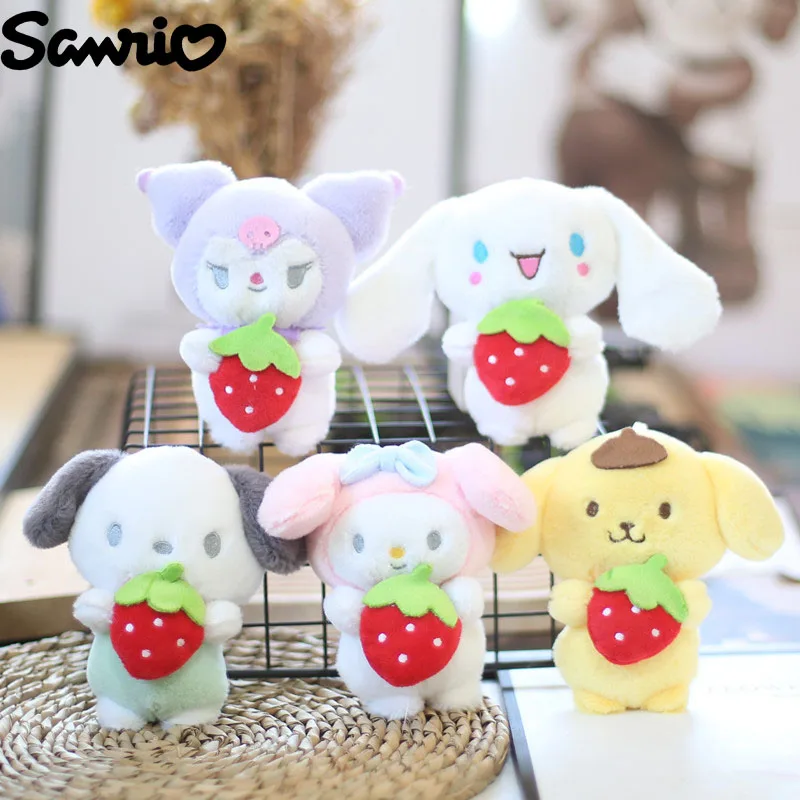 

Милый Sanrio Kuromi My Melody Cinnamoroll аниме мультфильм Мини плюшевая игрушка Рюкзак Подвеска детские подарки на день рождения
