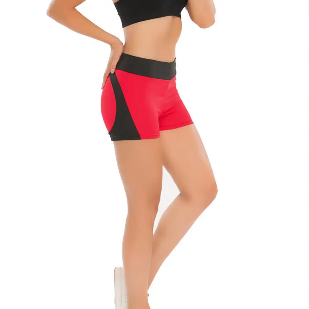 Yoga Shorts With Patterns Women's Bottoming Love Stitching Slim Yoga Sweatpants Three-point Shorts Yoga Gym