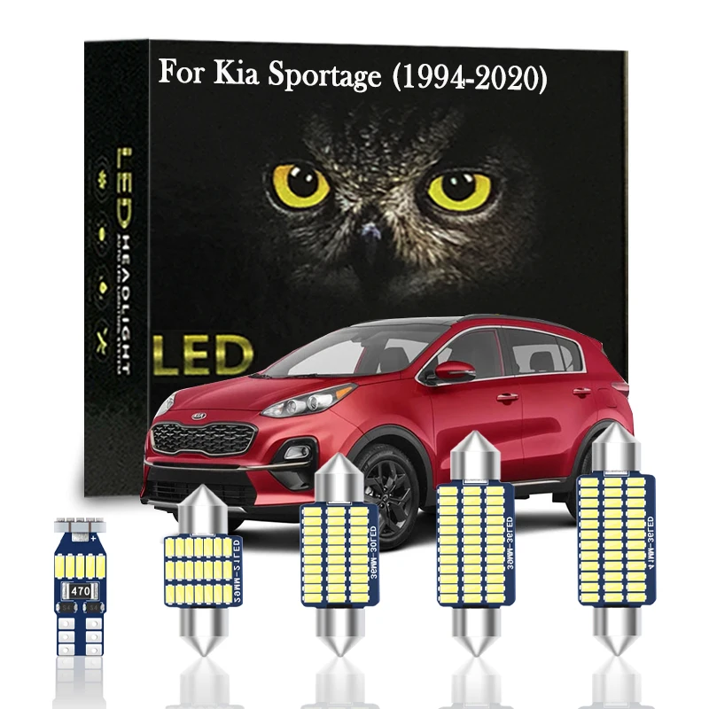 

Аксессуары для Kia Sportage 1994-2005 2011 2012 2014 2015 2017 2018 2019, комплект светодиодного освещения для салона автомобиля Canbus