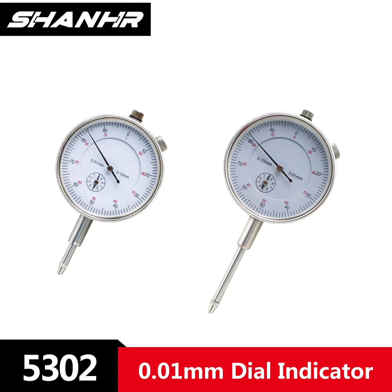 

SHANHR Циферблатный индикатор 0-10/0-25 мм 0,01 мм