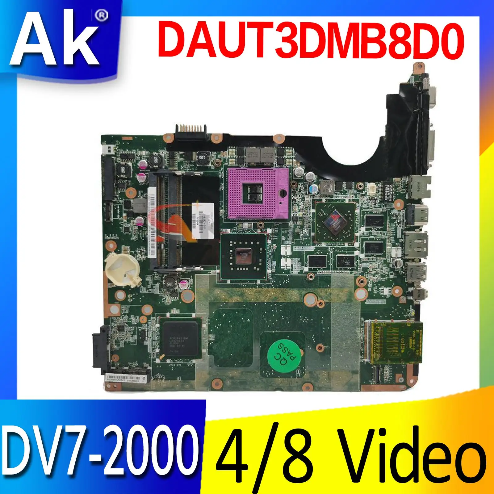 

516292-001 578130-001 578129-001 DAUT3DMB8D0 материнская плата для HP Pavilion DV7 DV7-2000 материнская плата для ноутбука