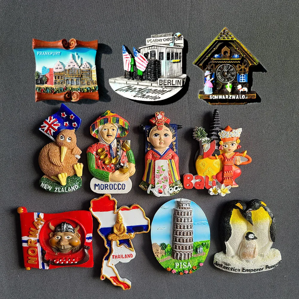 

Country Fridge Magnets Greece Austria Belgium Finland Norway Fridge Magnet Sticker Resin World Travel Souvenir Magnetic Sricker