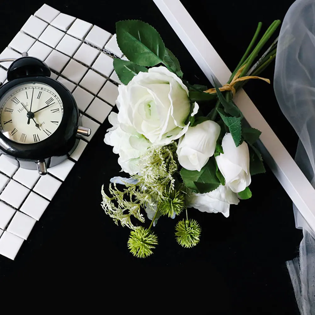

Home Office Rose Hydrangea With Stem Lightweight Real Touch Artificial Flower